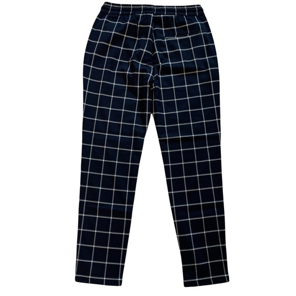 ASOS Only & Sons Check Trouser With Drawstring in Blue and Windowpane Print Sm. - Picture 1 of 11